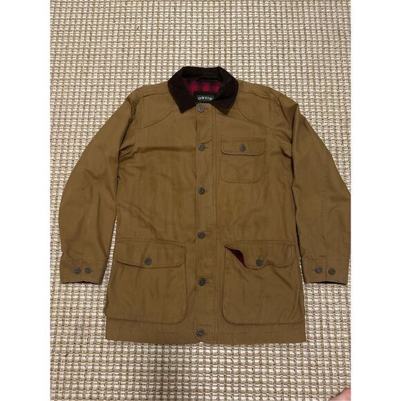 Orvis Chore Coat Jacket with Plaid Lining - Picture 1 of 6